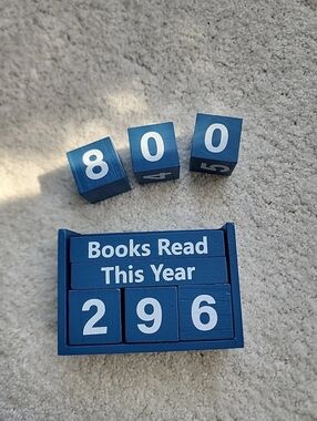 Wooden Book Reading Tracker "Books Read This Year" cute gift idea ❤️